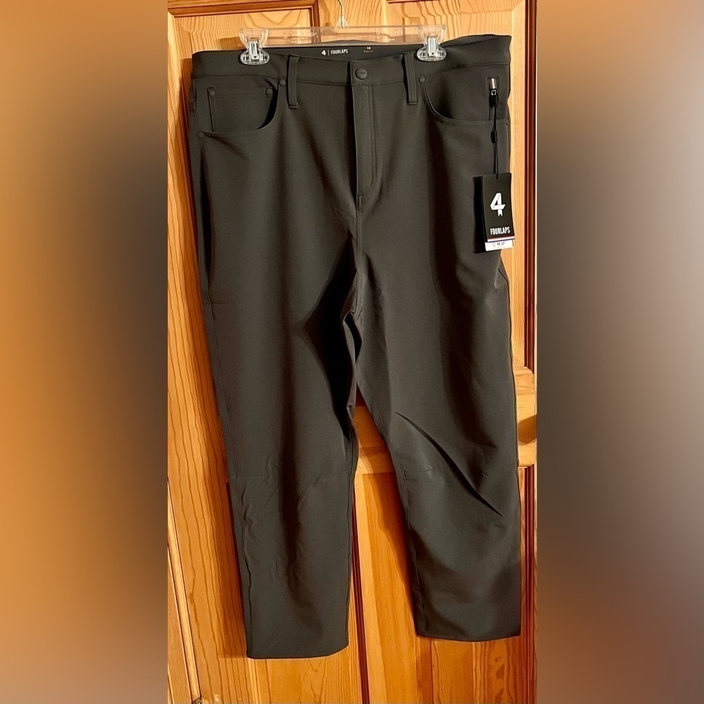 NWT Fourlaps Evolve Pant Graphite Gray Size 18 Regular 5-Pocket Stretch Water RP